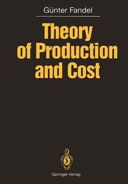 portada theory of production and cost (en Inglés)