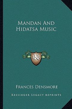 portada mandan and hidatsa music (in English)