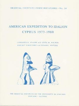 portada The American Expedition to Idalion, Cyprus 1973-1980 (Oriental Institute Communications) 