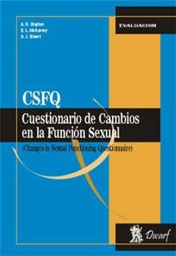 portada Csfq. Cuestionario De Cambios En La Funcion Sexual (changes in sexual functioning question
