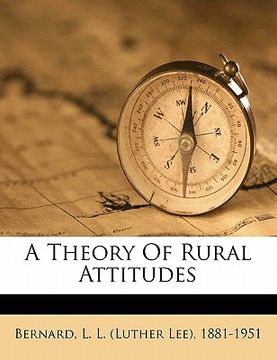 portada a theory of rural attitudes (in English)