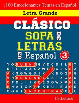 portada Clásico Sopa de Letras en Español; 3 (Sopa de Letras en Español: Serie Clásica)