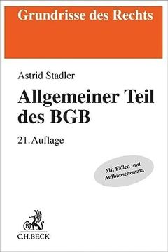 portada Allgemeiner Teil des bgb (Grundrisse des Rechts) (en Alemán)
