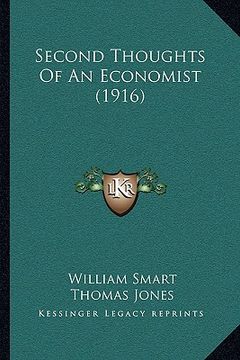 portada second thoughts of an economist (1916)