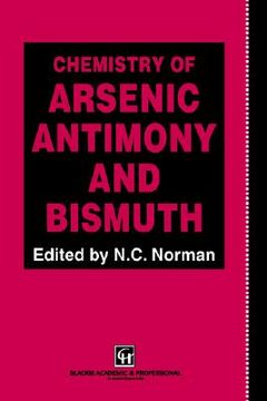 portada chemistry of arsenic, antimony and bismuth