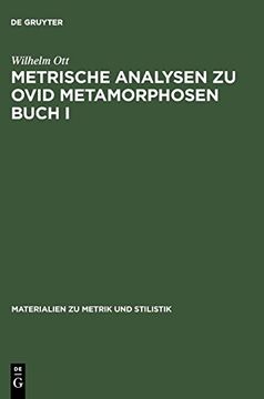 portada Metrische Analysen zu Ovid Metamorphosen Buch i (in German)