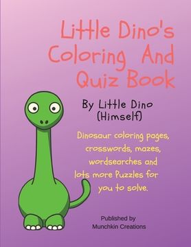 portada Little Dino's Coloring And Quiz Book (en Inglés)