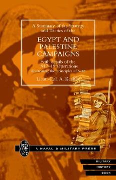 portada strategy and tactics of the egypt and palestine campaign with details of the 1917-18 operations illustrating the principles of war