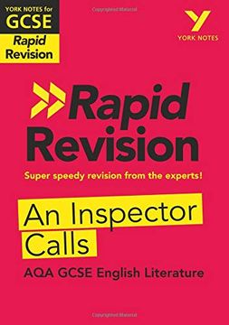 portada York Notes for aqa Gcse (9-1) Rapid Revision: An Inspector Calls (en Inglés)