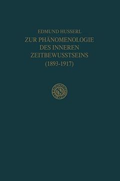 portada Zur Phänomenologie Des Inneren Zeitbewusstseins (1893-1917)