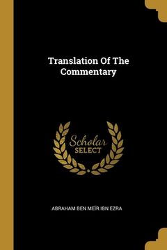 portada Translation Of The Commentary