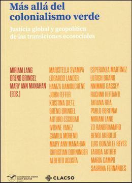 portada Más allá del colonialismo verde: Justicia global y geopolítica de las transiciones ecosociales