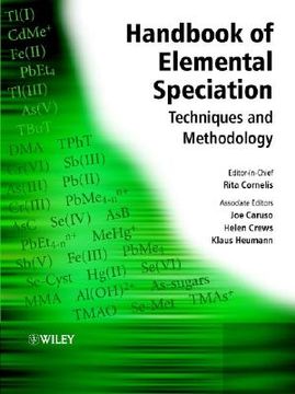 portada handbook of elemental speciation: techniques and methodology (en Inglés)