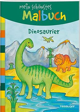 portada Mein Schönstes Malbuch. Dinosaurier (en Alemán)