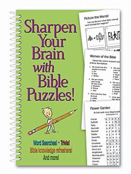 portada Sharpen Your Brain With Bible Puzzles! (en Inglés)