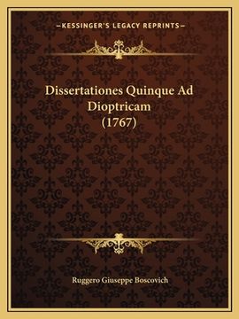 portada Dissertationes Quinque Ad Dioptricam (1767) (en Latin)