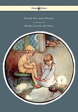 portada peter pan and wendy - illustrated by mabel lucie attwell