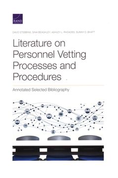 portada Literature on Personnel Vetting Processes and Procedures: Annotated Selected Bibliography 