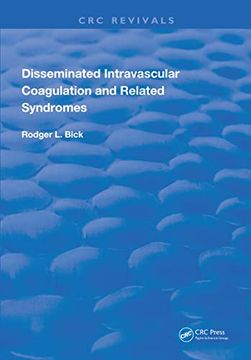 portada Disseminated Intravascular Coagulation and Related Syndromes (Routledge Revivals) (en Inglés)
