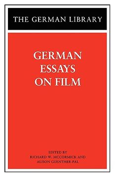 portada german essays on film (in English)