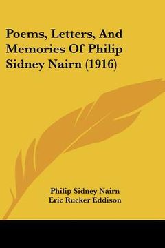 portada poems, letters, and memories of philip sidney nairn (1916)
