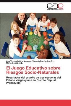 portada el juego educativo sobre riesgos socio-naturales (en Inglés)