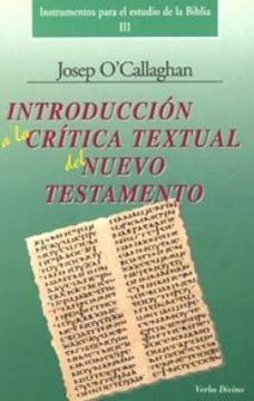 portada Introduccion a la Critica Textual del Nuevo Testamento