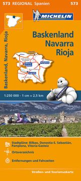 portada Michelin Baskenland, Navarra, Rioja: Straßen- und Tourismuskarte 1: 250. 000 (Michelin Regionalkarten)
