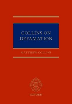 portada Collins on Defamation (in English)