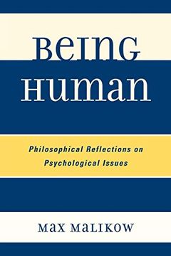 portada Being Human: Philosophical Reflections on Psychological Issues (en Inglés)