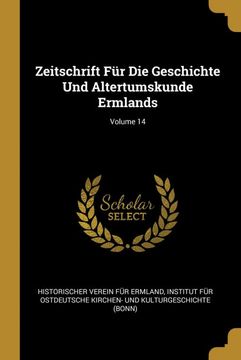 portada Zeitschrift für die Geschichte und Altertumskunde Ermlands; Volume 14 