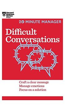 portada Difficult Conversations (Hbr 20-Minute Manager Series) (en Inglés)