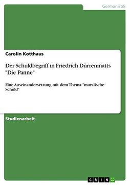 portada Der Schuldbegriff in Friedrich Dürrenmatts "Die Panne"