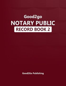 portada Good2go Notary Record Book (en Inglés)