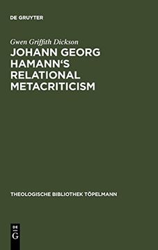 portada Johann Georg Hamann's Relational Metacriticism 
