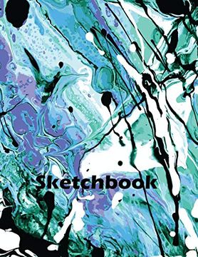 portada Sketchbook: Activity Sketch Book Watercolor Abstract Painting Instruction Large 8. 5 x 11 Inches With 110 Pages ( Abstract Watercolor Cover) (en Inglés)