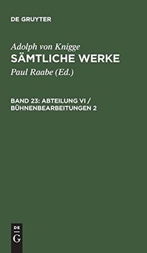 portada Sämtliche Werke, Band 23, Abteilung vi (en Alemán)