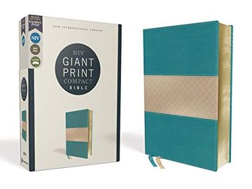 portada Niv, Giant Print Compact Bible, Leathersoft, Teal, red Letter Edition, Comfort Print 