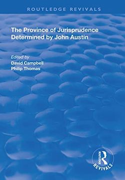 portada The Province of Jurisprudence Determined by John Austin (Routledge Revivals) (in English)