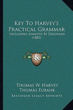 portada key to harvey's practical grammar: including analysis by diagrams (1885)