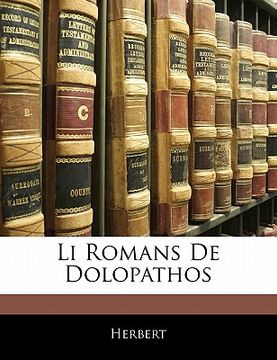 portada Li Romans de Dolopathos (en Francés)