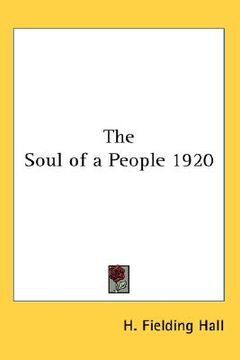 portada the soul of a people 1920 (in English)