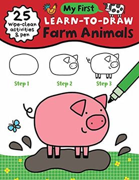 portada My First Learn-To-Draw: Farm Animals: (25 Wipe Clean Activities + dry Erase Marker) (en Inglés)