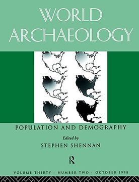 portada population and demography: world archaeology 30:2 (in English)