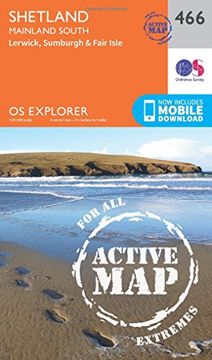 portada Shetland - Mainland South 1 : 25 000 (OS Explorer Active Map)