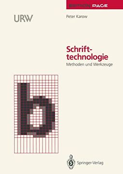 portada Schrifttechnologie: Methoden und Werkzeuge (en Alemán)