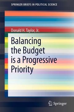 portada balancing the budget is a progressive priority (en Inglés)