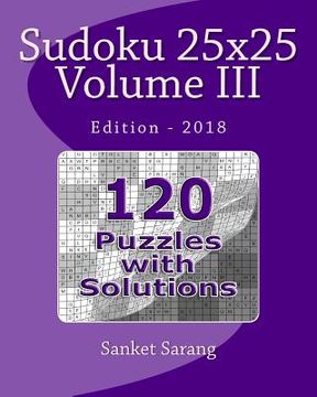 portada Sudoku 25x25 Vol III: Volume III