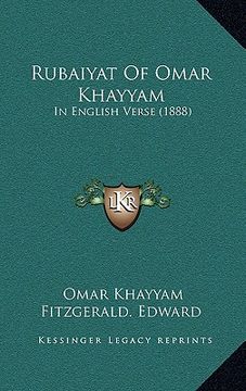 portada rubaiyat of omar khayyam: in english verse (1888) (en Inglés)