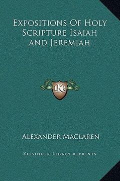 portada expositions of holy scripture isaiah and jeremiah (en Inglés)